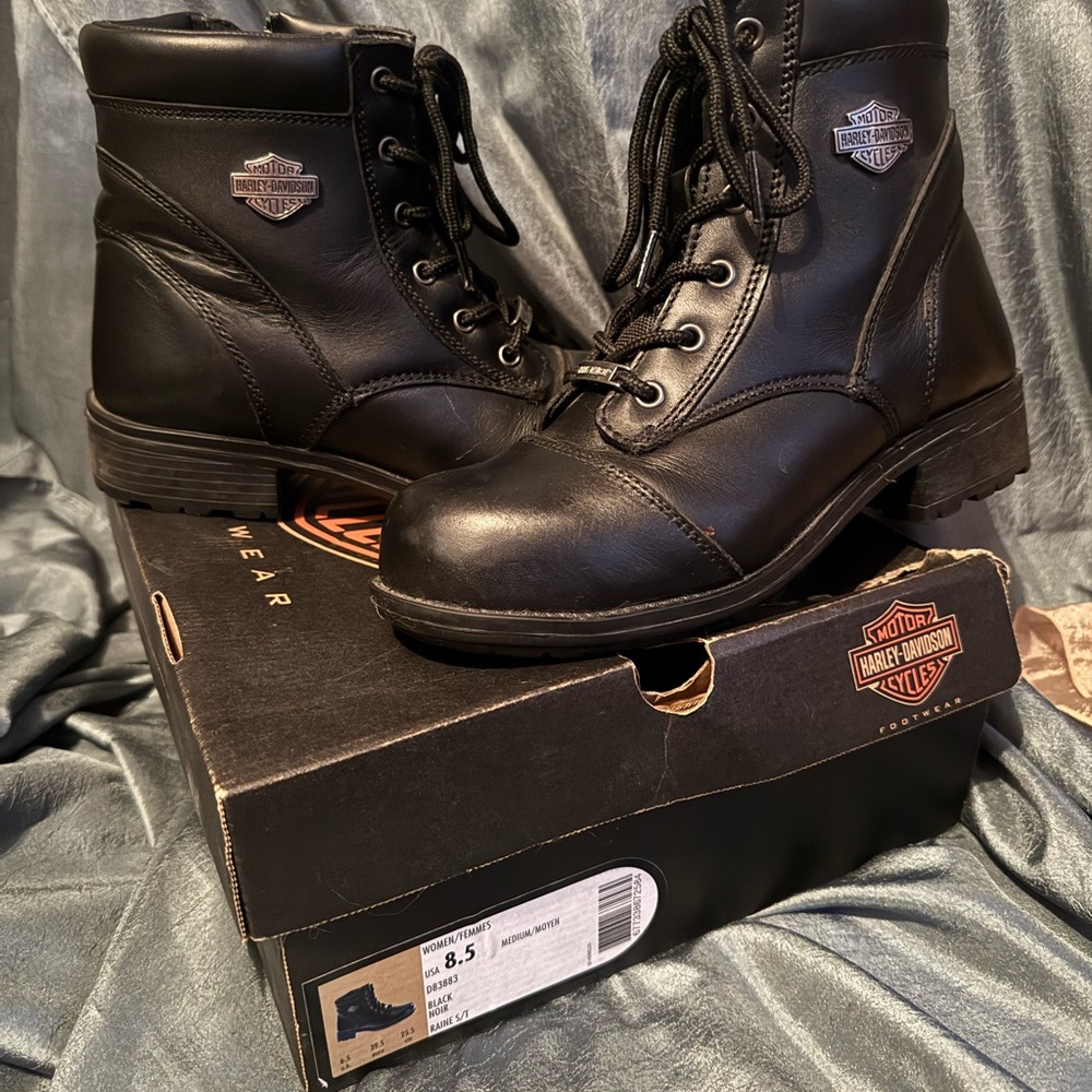 Harley-Davidson Men's Black Leather Boots